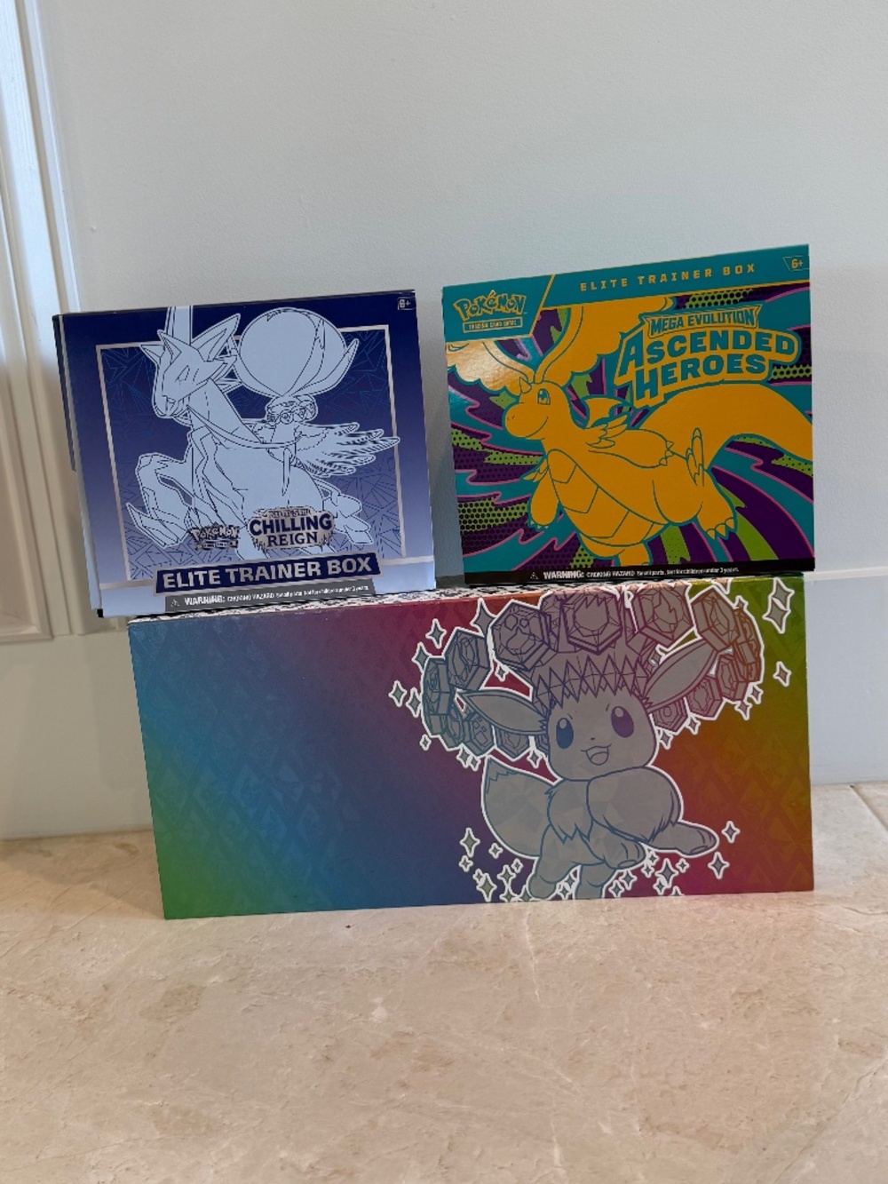 Pokémon TCG ETB Accessories Lot 🔥 Ascended Heroes + Chilling Reign + Eevee Stor